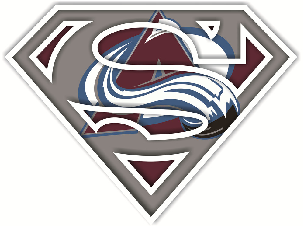 Colorado Avalanche superman logos iron on heat transfer